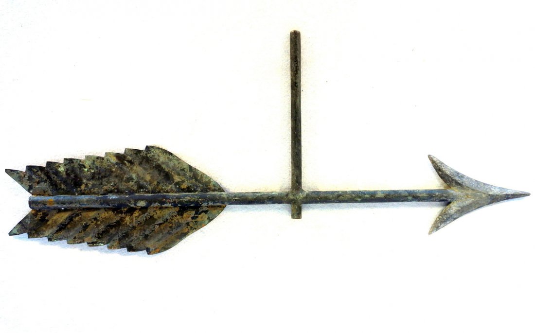 Copper arrow weathervane - 26"L - lead or zinc tip - (1 of 4)