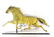 Running horse copper full body weathervane with tin
