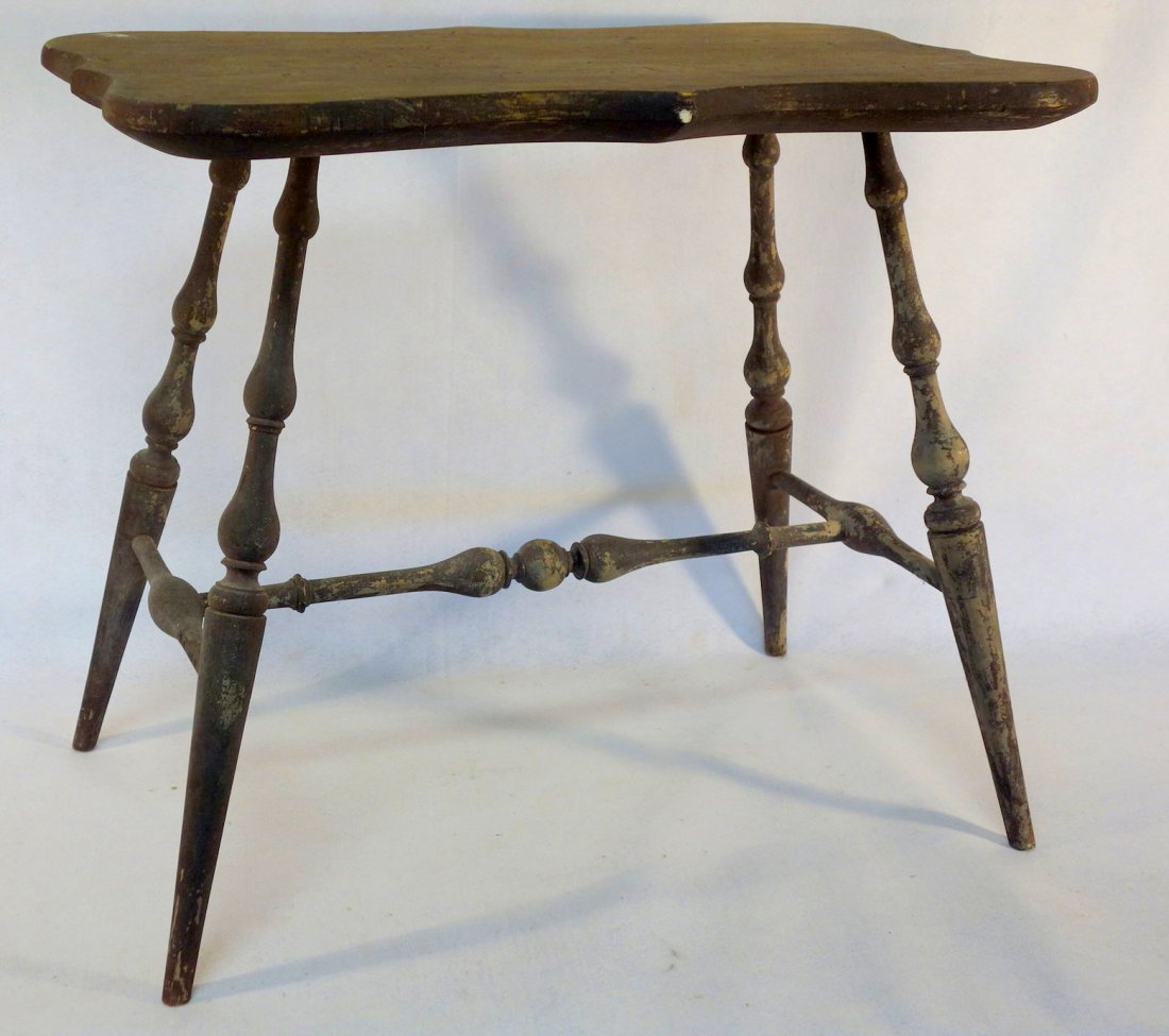 Signed Wallace Number Windsor writing table with (1 of 3)