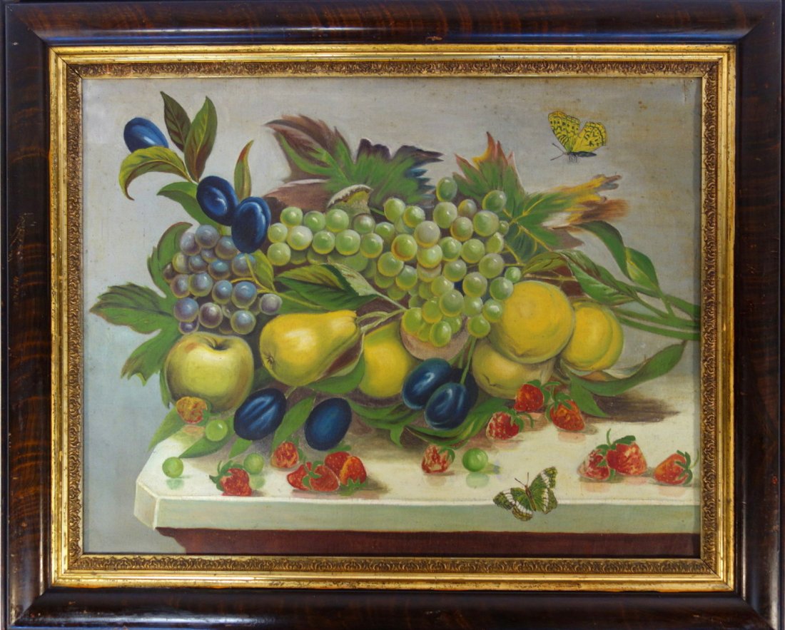 Large O/C Still life of fruit on table with 2 (1 of 3)