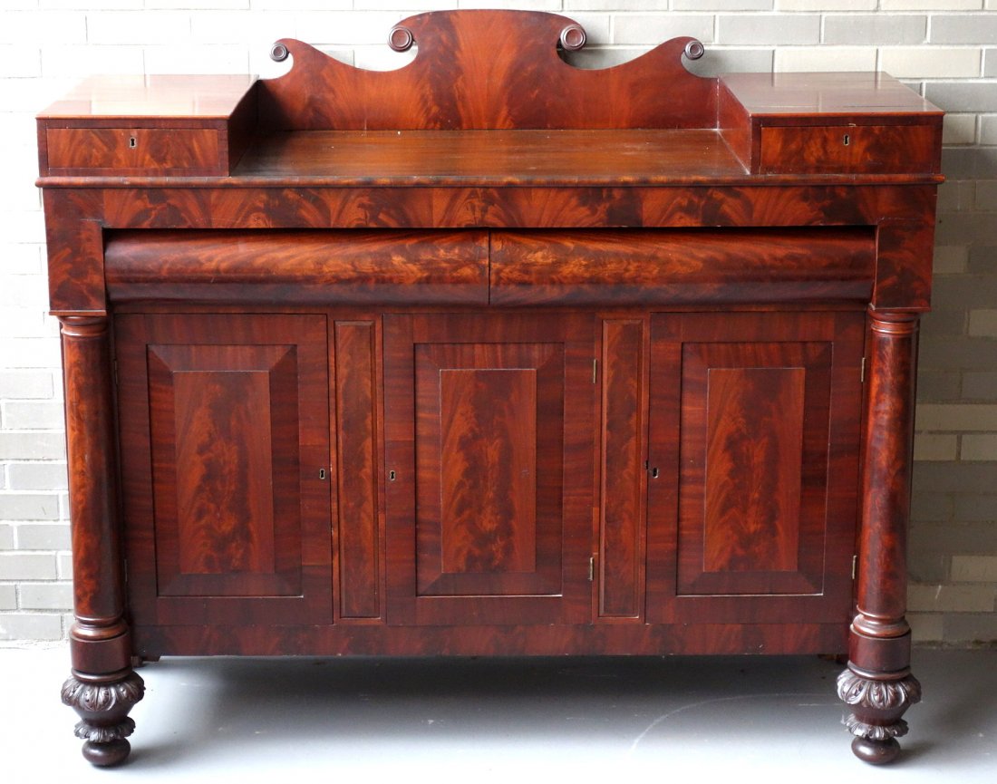 Impressive Empire mahogany sideboard having 2 side (1 of 7)