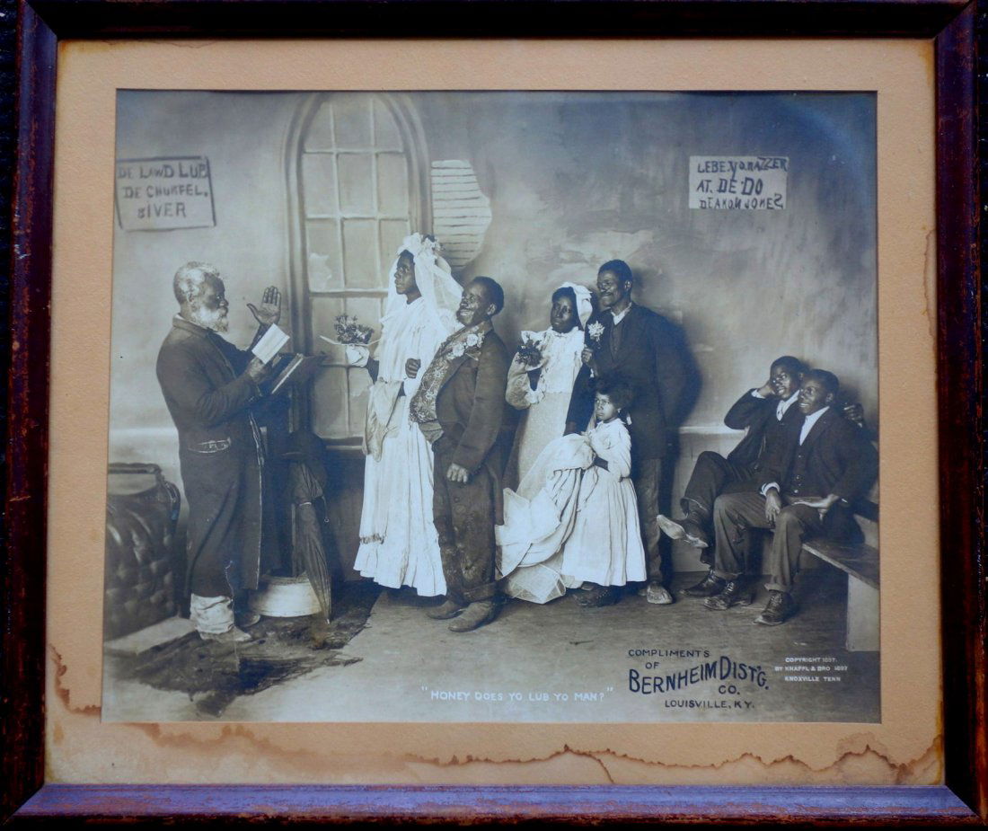 Rare Black Americana photo advertisement for Bernheim (1 of 5)