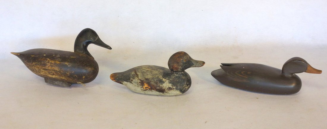 Three duck decoys including Mason bluebill in original (1 of 10)