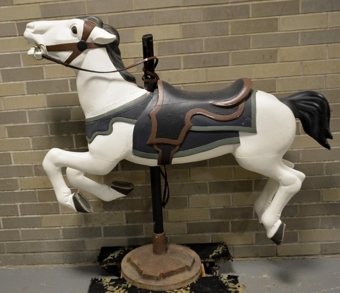 Carousel Horse On Stand Circa 1930.