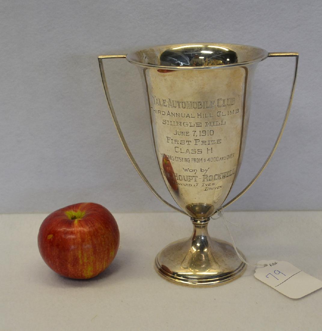 Sterling silver auto racing loving cup engraved "Yale (1 of 4)