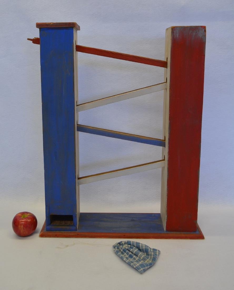 Colorful marble chute game in original paint - probably (1 of 4)