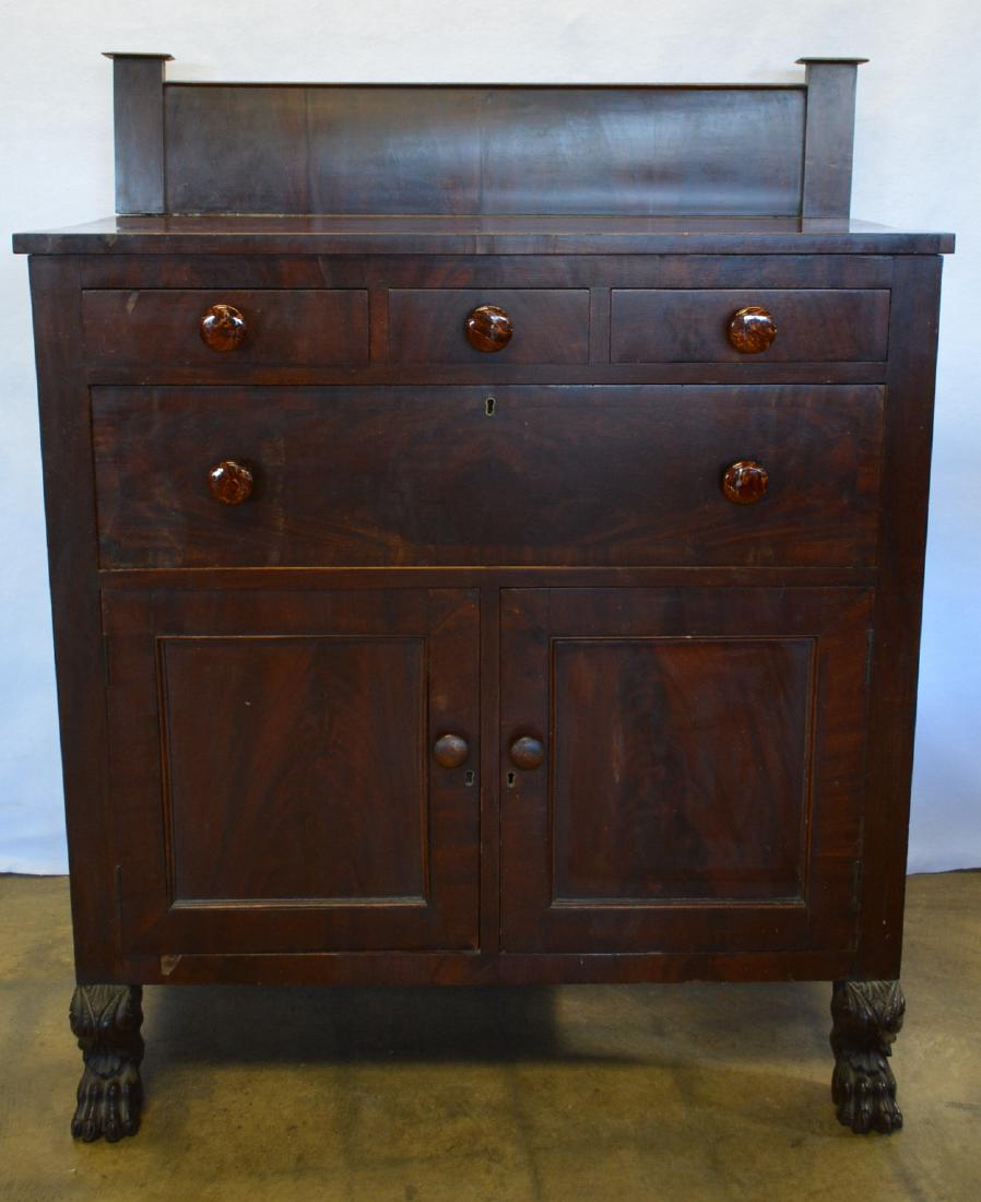Empire mahogany server/jelly cupboard having 3 top (1 of 8)