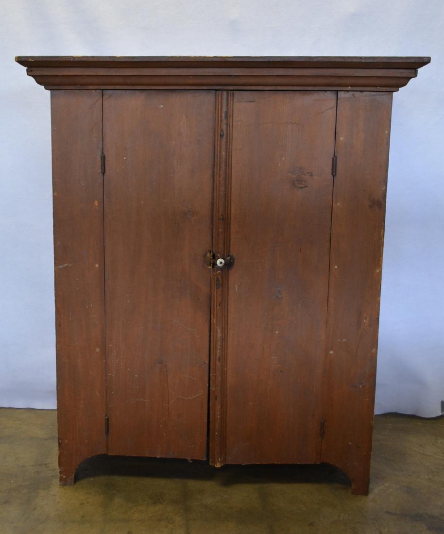 Primitive 19th century 2 door jelly cupboard in old (1 of 7)