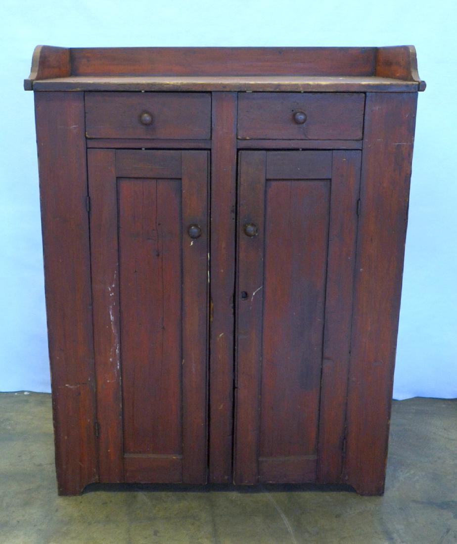 Primitive jelly cupboard having a dovetailed (1 of 5)