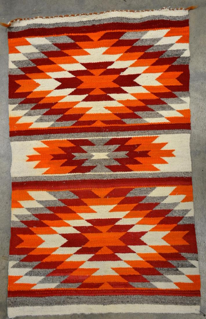 Native American saddle blanket - good condition - late (1 of 3)
