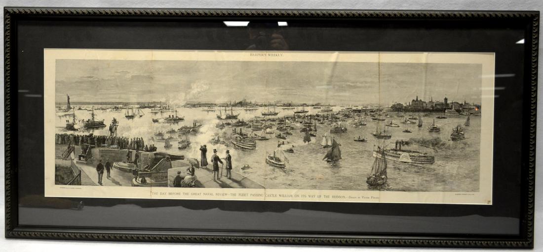 Large Harpers Weekly Hudson River framed print (1 of 3)