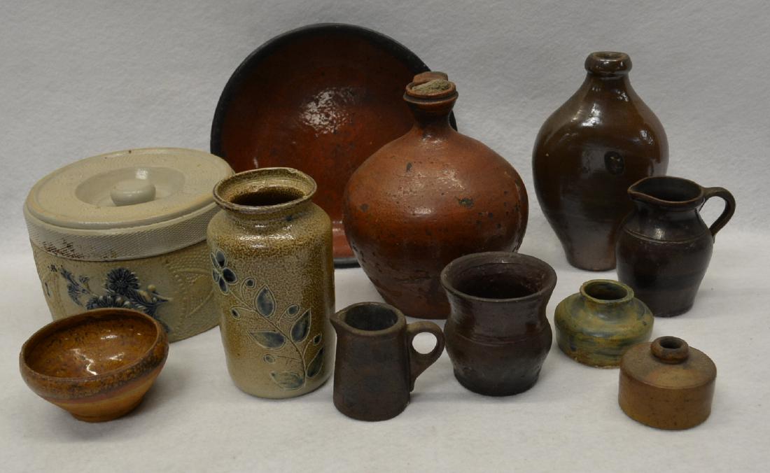 Grouping of 11 pieces of various stoneware including (1 of 6)