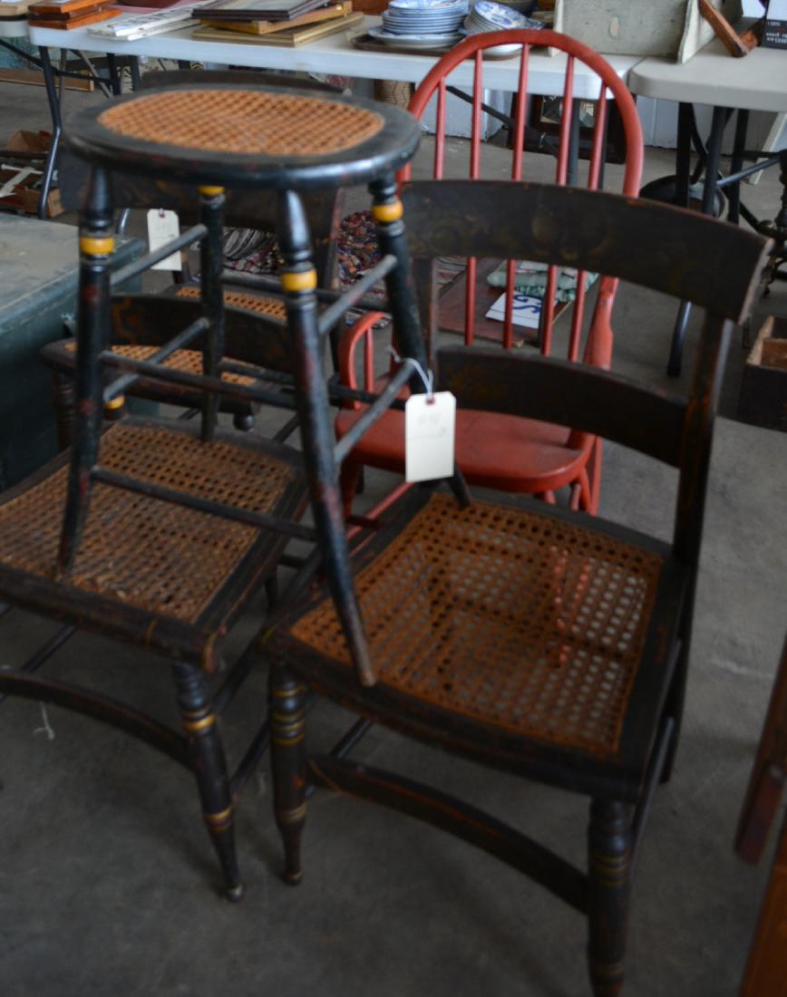 Five country chairs including 3 matching Sheraton (1 of 2)