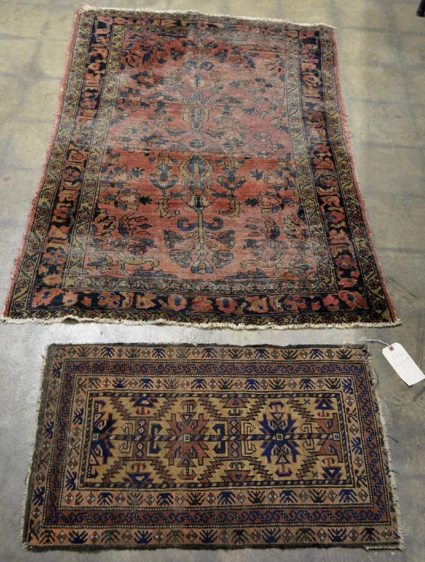 Two oriental scatter rugs. The smallest 20" x 33" - (1 of 6)