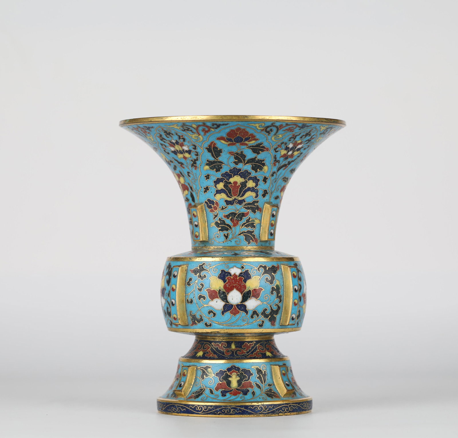 Chinese cloisonne flower goblet,Ming Dynasty (1 of 6)
