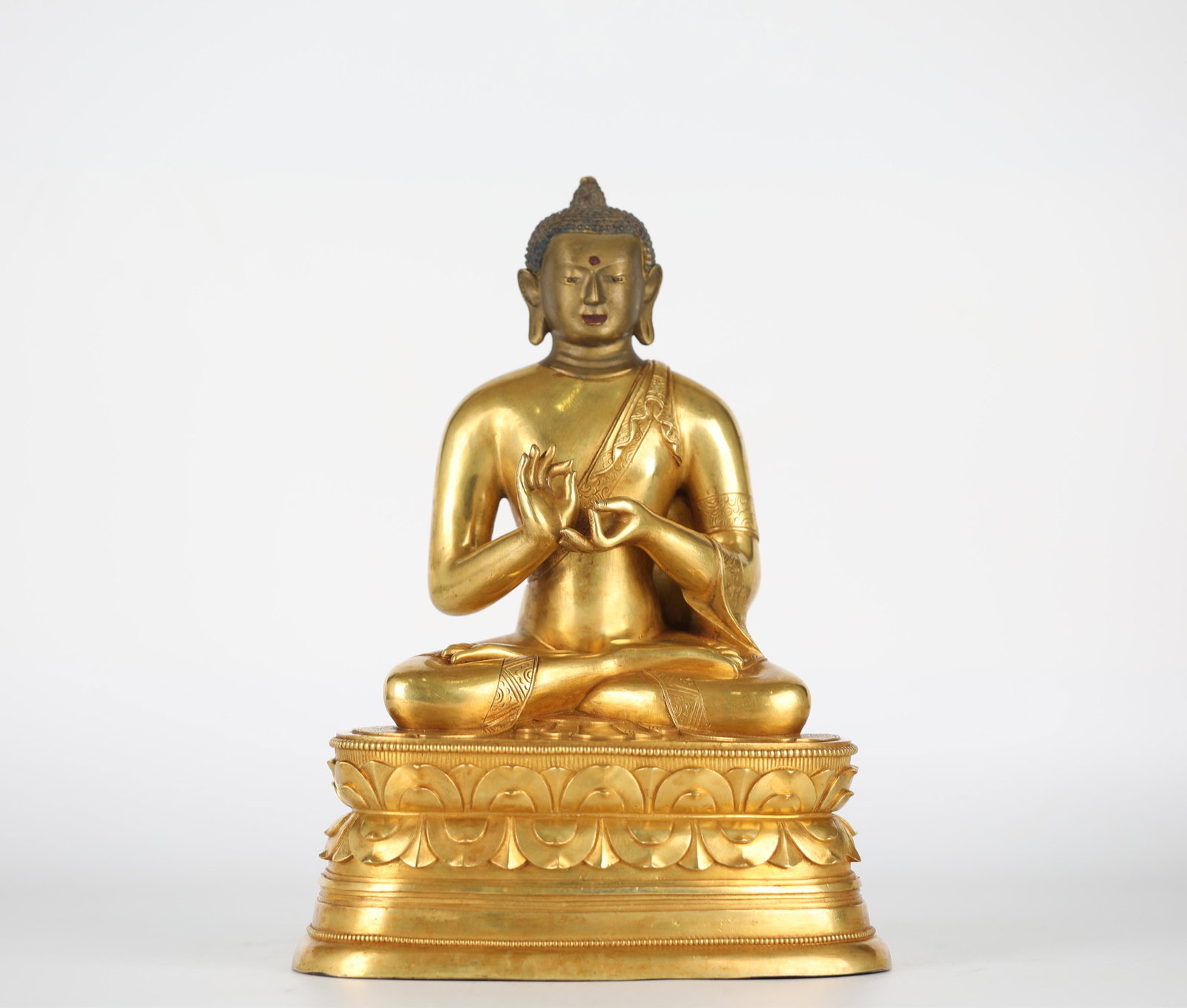 Mongolian Gilt Bronze Buddha, 18th Century (1 of 6)