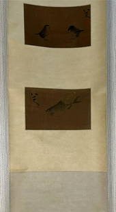 Ba Da, Chinese painting: Signed: Bada Shanren,It is 26 cm long and 16 cm wide. Condition reports and additional photographs are provided by request as a courtesy to our clients, as such any condition report and description is