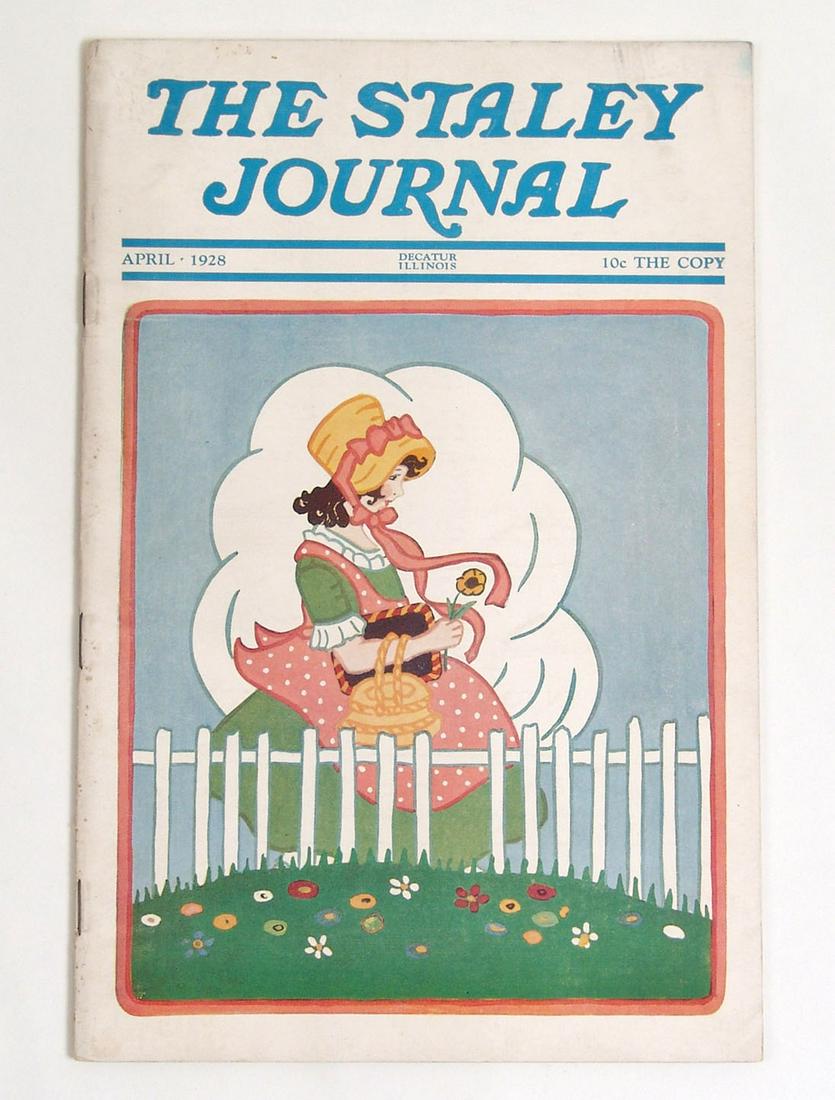 Antique 1928 The Staley Journal - Decatur Illinois: This is an antique magazine from a small collection that was a local estate find.