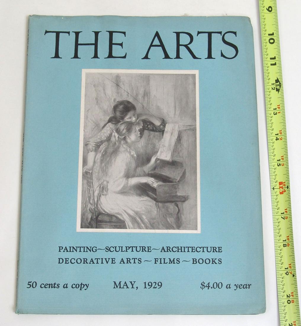 Antique 1929 The Arts Magazine: This is an antique art magazine from a small collection that was a local estate find.