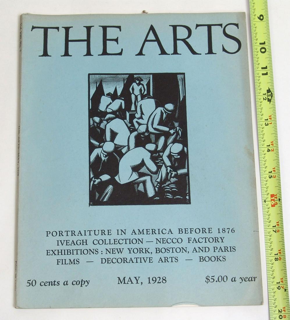 Antique 1928 The Arts Magazine: This is an antique art magazine from a small collection that was a local estate find.