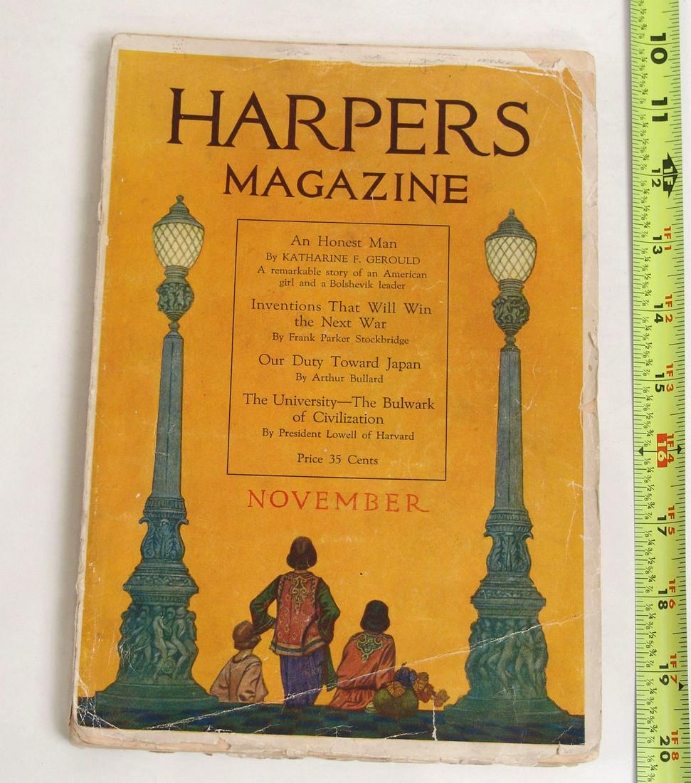 Antique Harpers Magazine: This is an antique magazine from a small collection that was a local estate find.