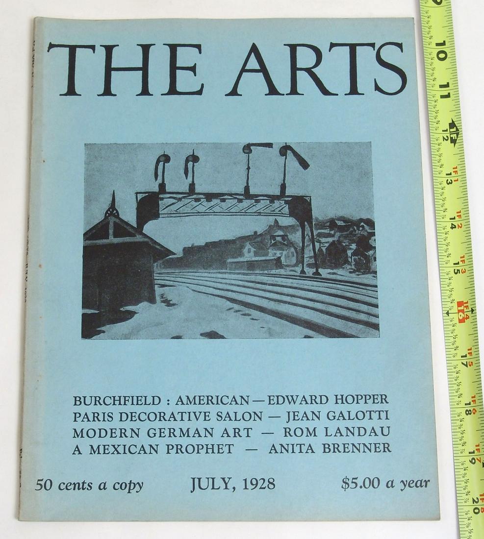 Antique 1928 The Arts Magazine: This is an antique art magazine from a small collection that was a local estate find.