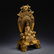 A LARGE CHINESE GILT BRONZE BUDDHA STATUE - 6
