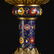CHINESE CLOISONNE GILT BRONZE INCENSE BURNER - 5