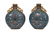 A PAIR OF CHINESE CLOISONNE FLOWER MOON FLASK VASE