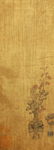 CHINESE SILK HANDSCROLL PAINTING OF FLOWERS BLOSSOMMING