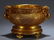 A CHINESE GILT BRONZE DOUBLE PHOENIX HANDLE CENSER