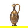 A BRONZE-GILT FIGURAL STORY EWER