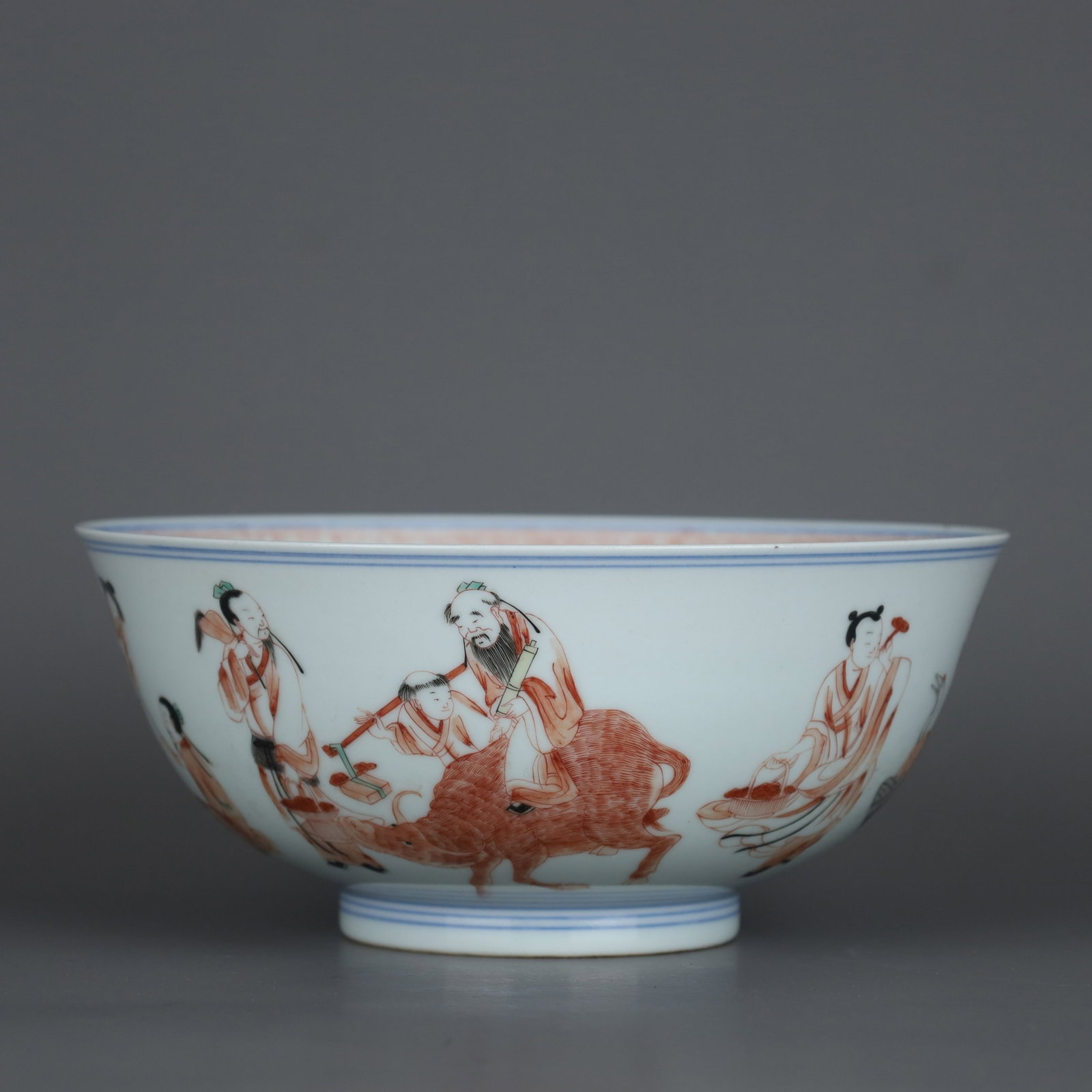 A Chinese Iron-Red Glazed Porcelain Bowl (1 of 9)