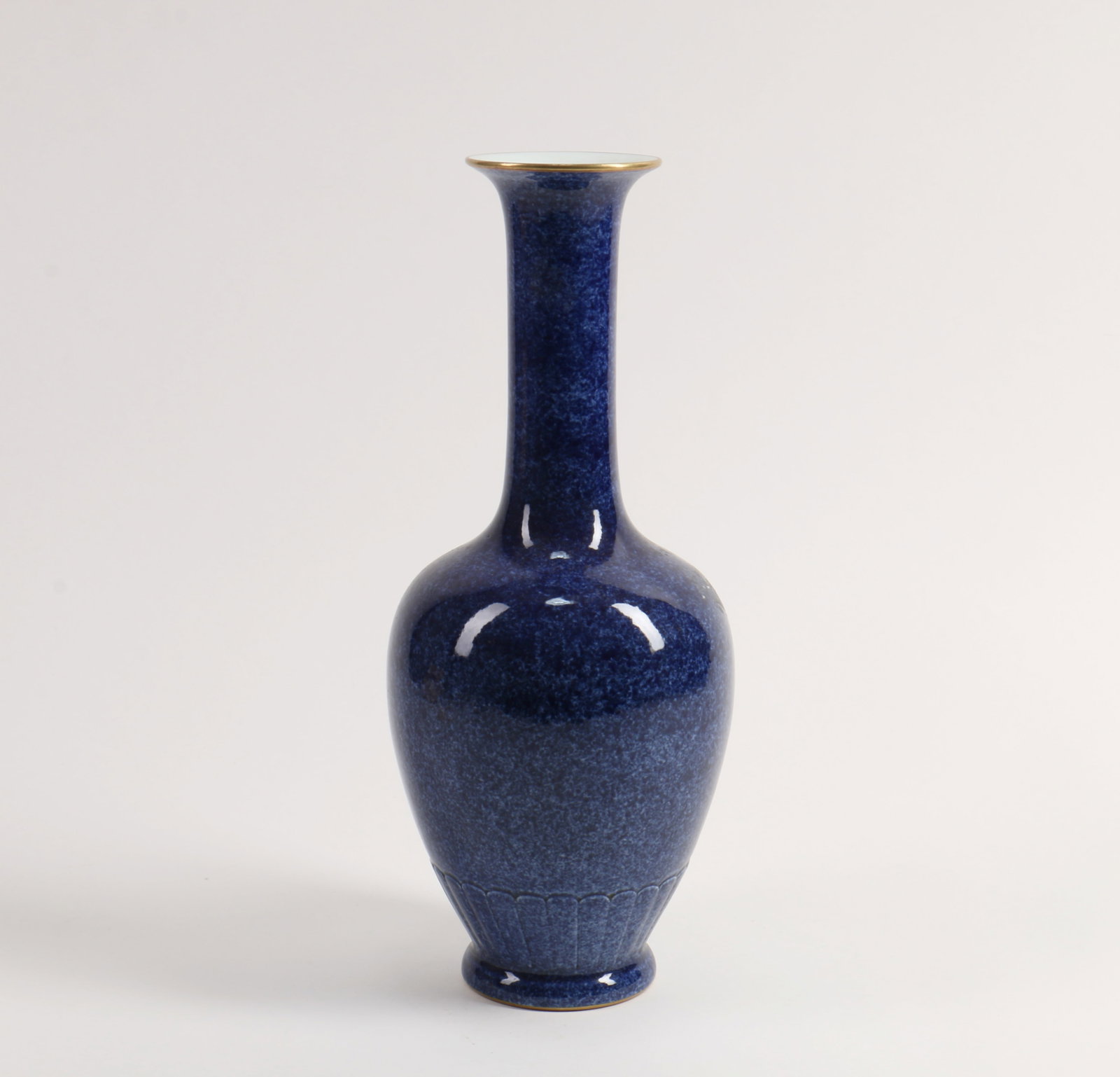 Blue Ground Glazed Porcelain Vase (1 of 8)