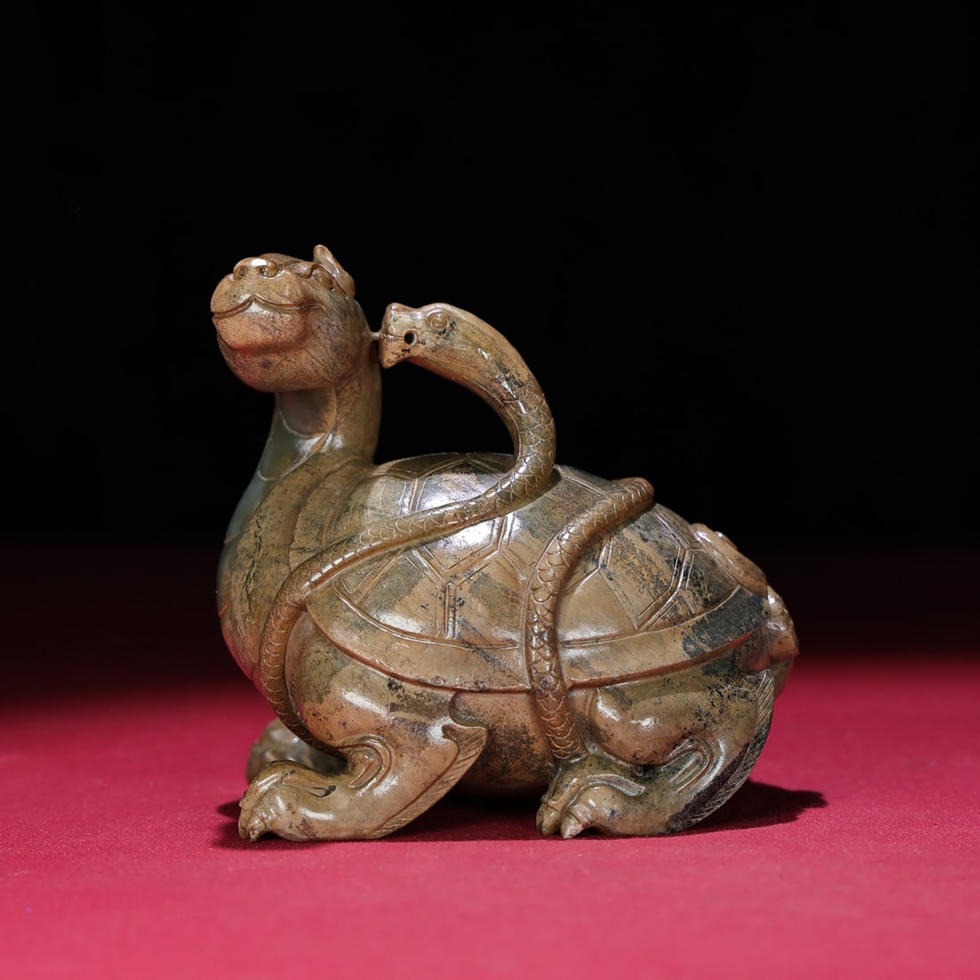 A Chinese Carved Jade Foo-Dog Statuette (1 of 9)