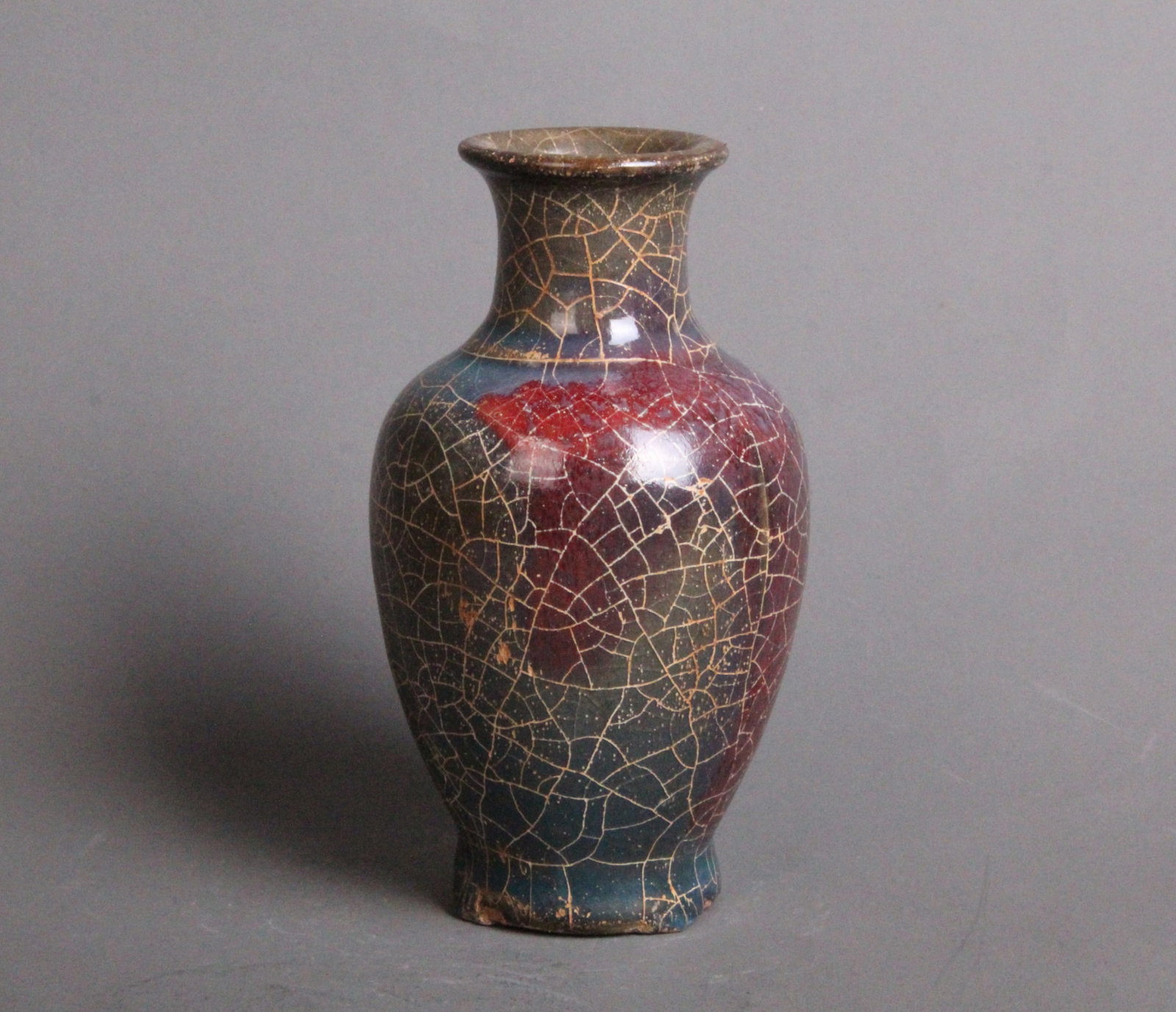 A Chinese Flambé Glazed Porcelain Vase (1 of 6)