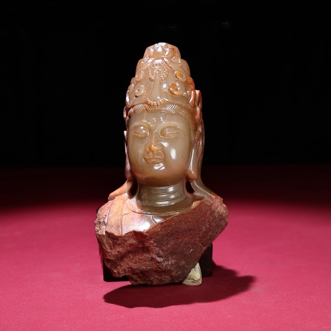 A Chinese Carved Jade Buddha Top (1 of 9)