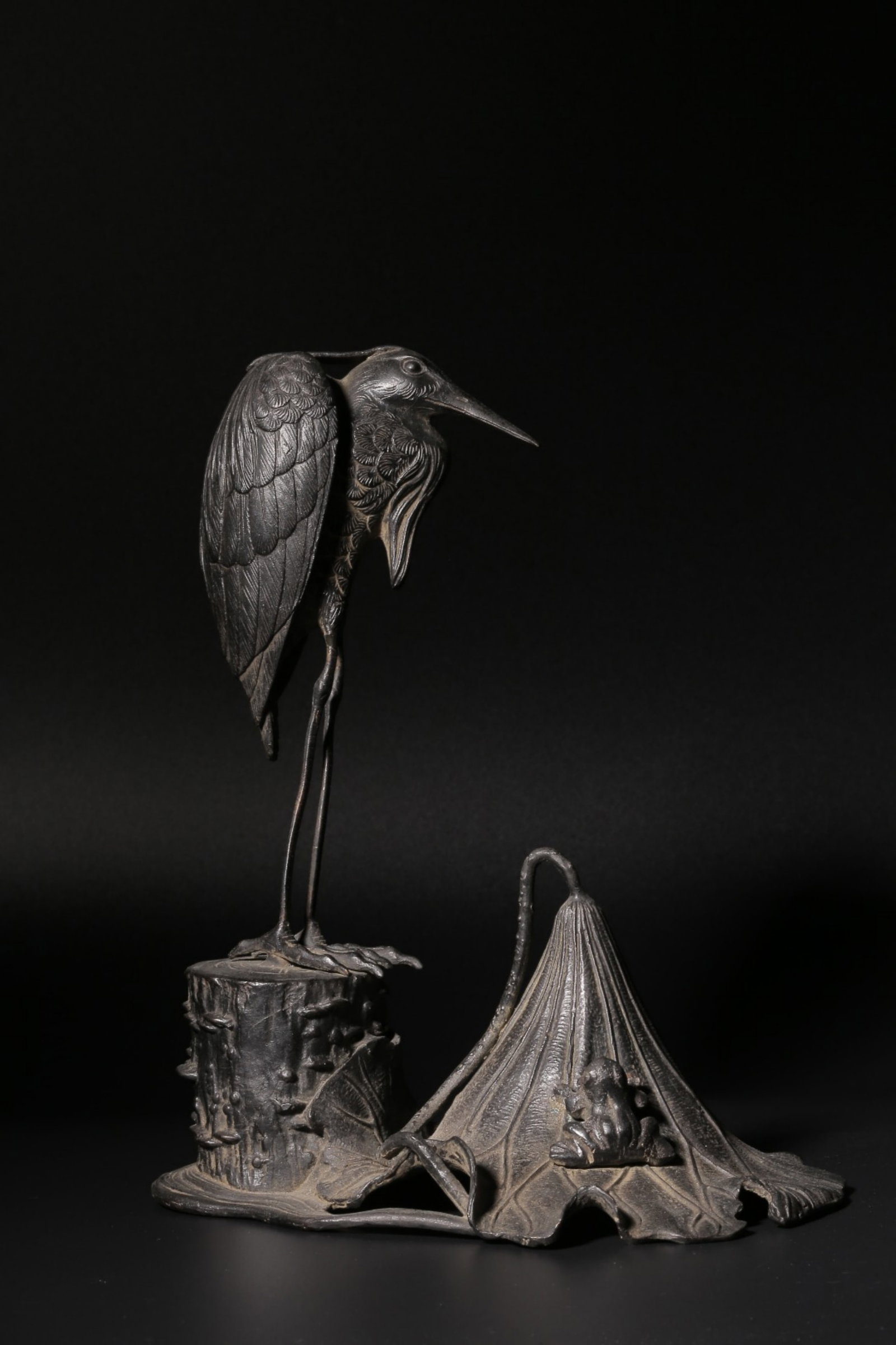 A Chinese Bronze Decoration: A Chinese Bronze Decoration. Ht. 22.5cm, Lg. 18cm, Wd. 13cm, Wt. 1229g