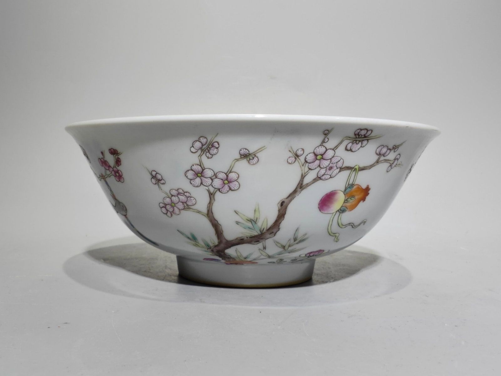 A Chinese Famille-Rose Porcelain Bowl: A Chinese Famille-Rose Porcelain Bowl. Ht. 6.3cm, Diam. 15.6cm