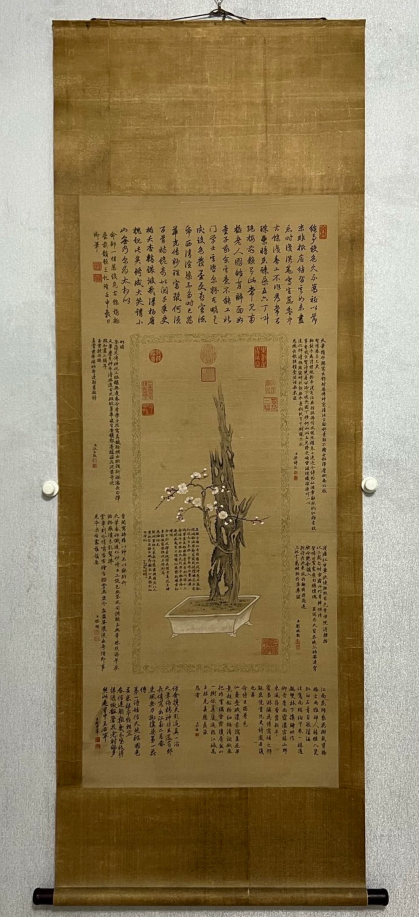 A Chinese Scroll Painting on Silk (1 of 17)