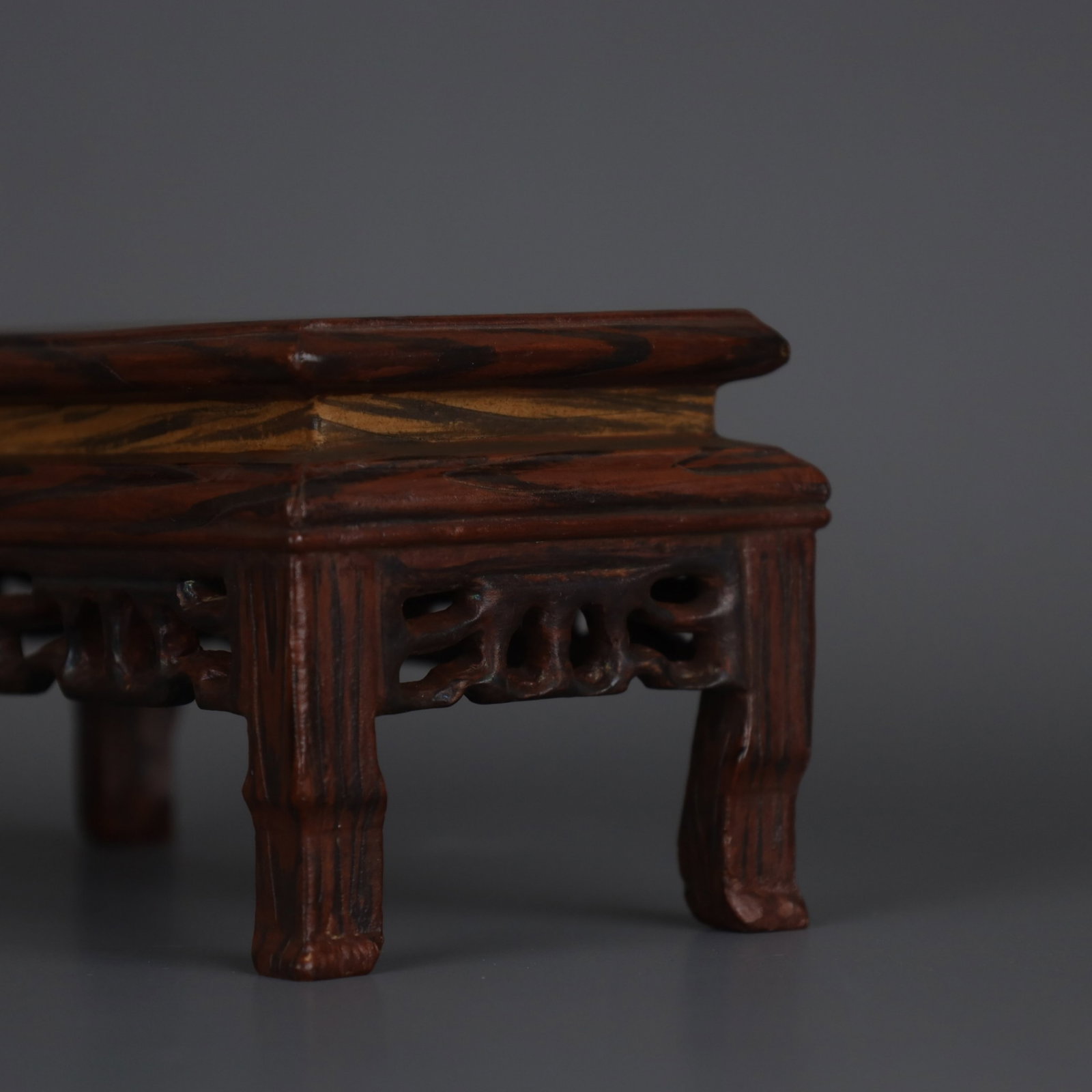 A Chinese Bionic Glazed Porcelain Low Table - 6