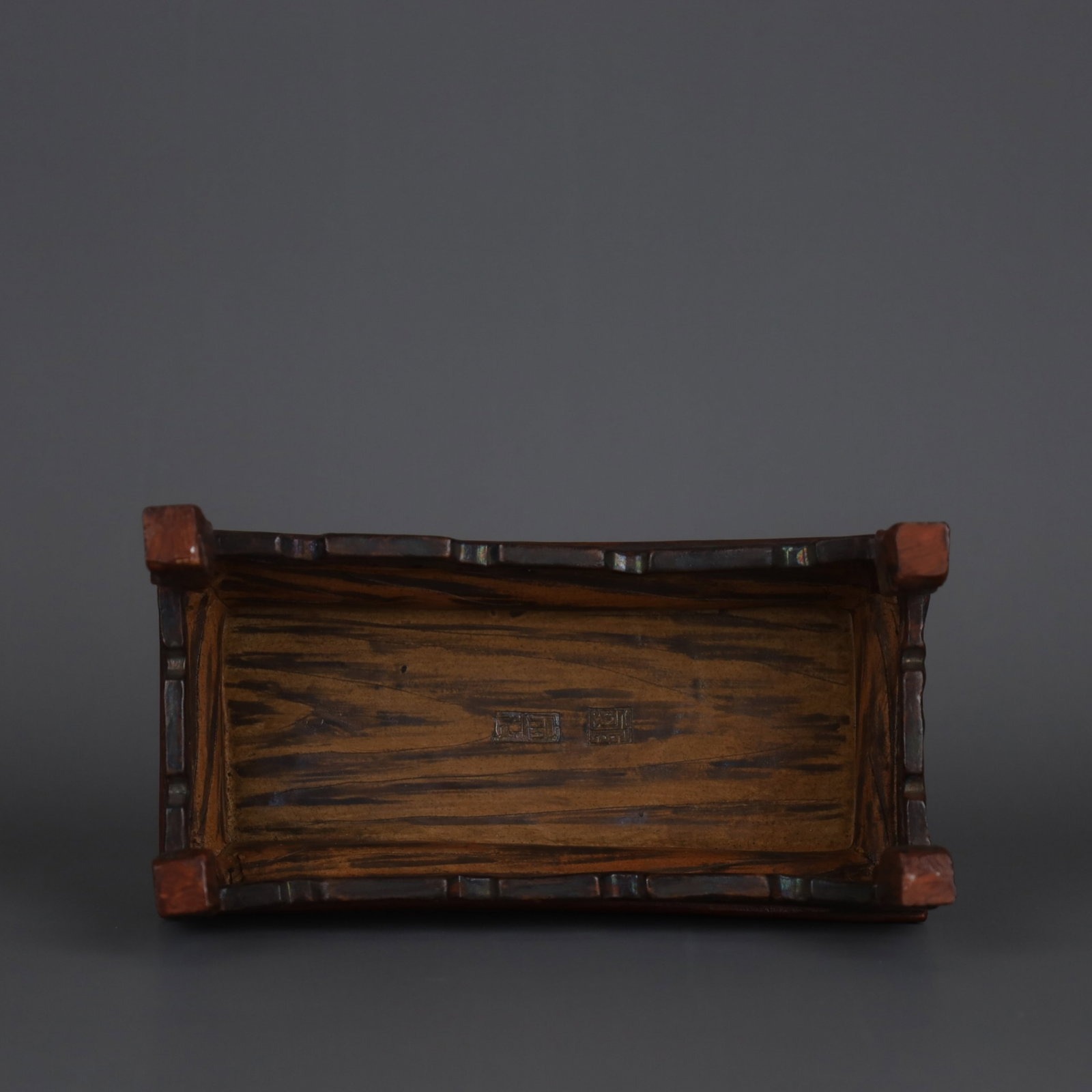A Chinese Bionic Glazed Porcelain Low Table - 8