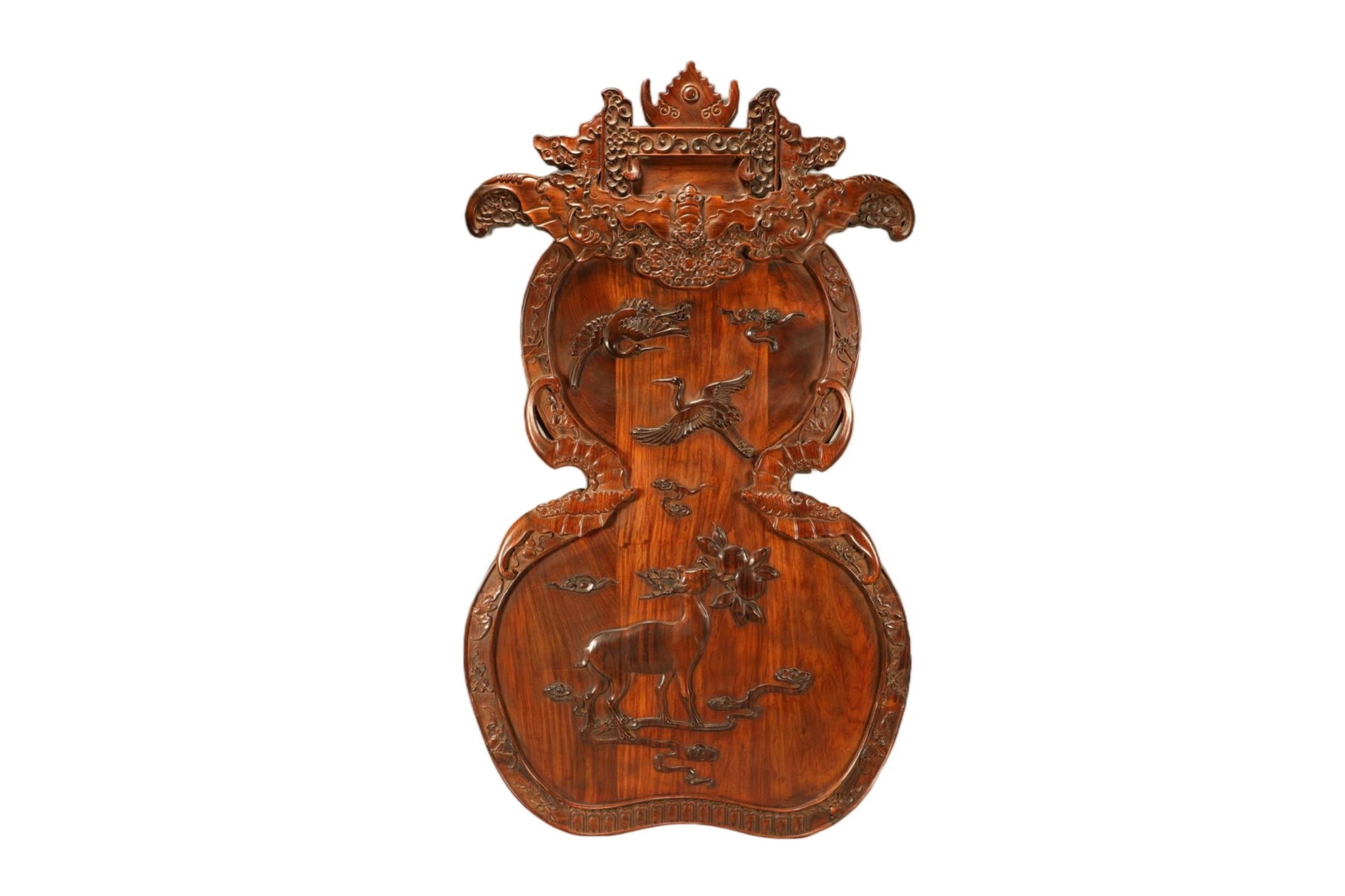 A Chinese Carved Hardwood Wall Screen (1 of 6)