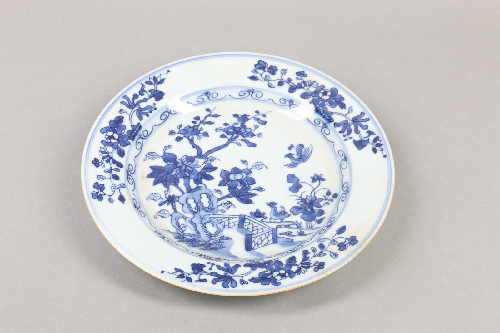 A Chinese Blue and White Porcelain Plate (1 of 6)