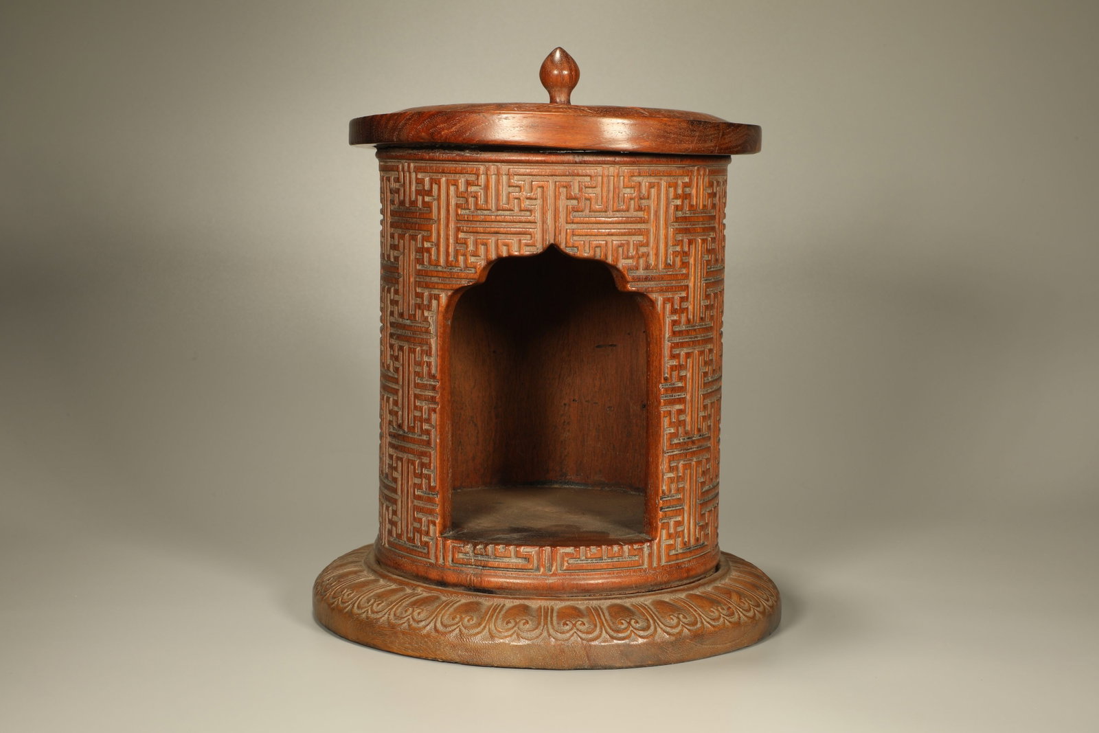 A Chinese Carved Hardwood Buddhist Shrine (1 of 6)