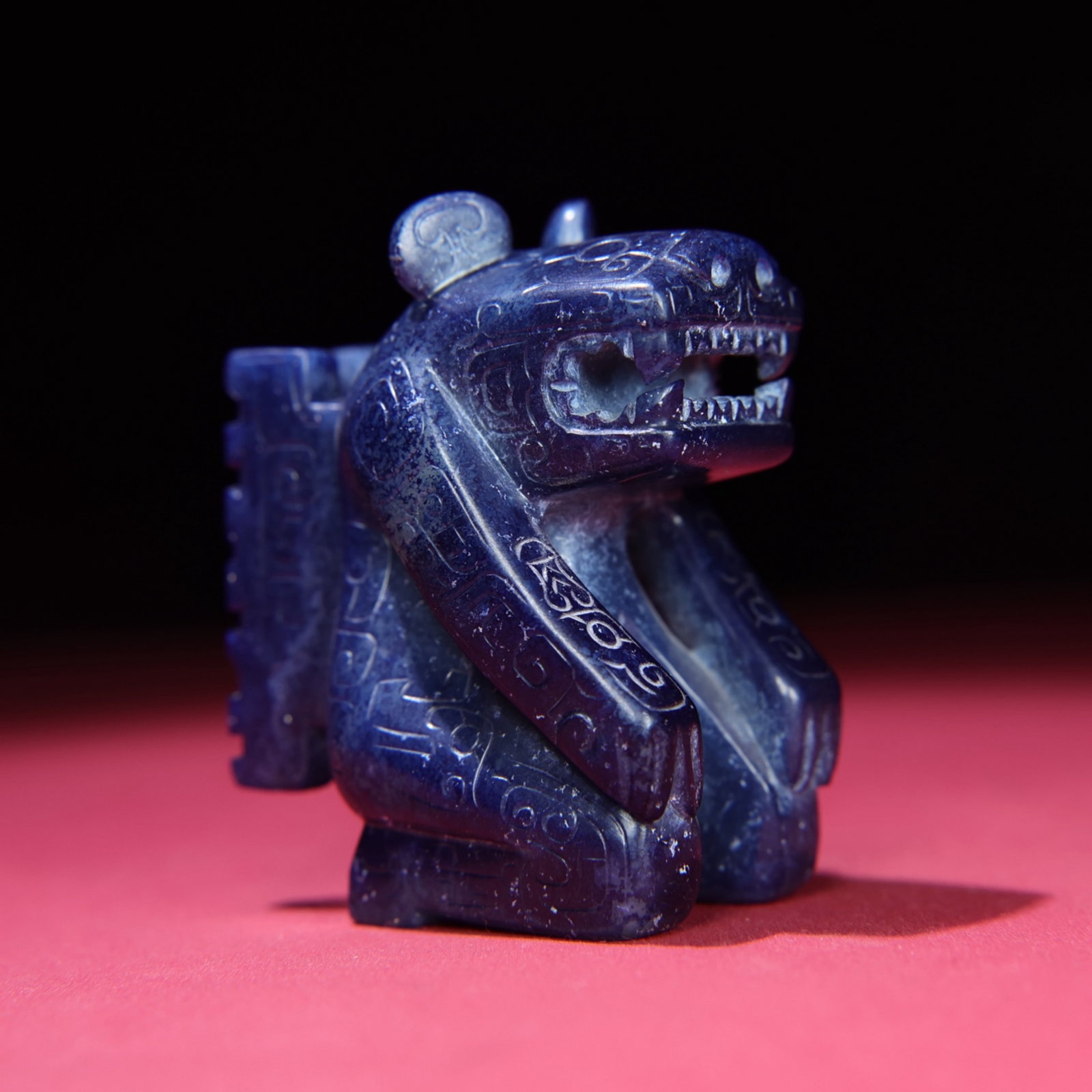 A Chinese Carved Jade Tiger Statuette (1 of 8)
