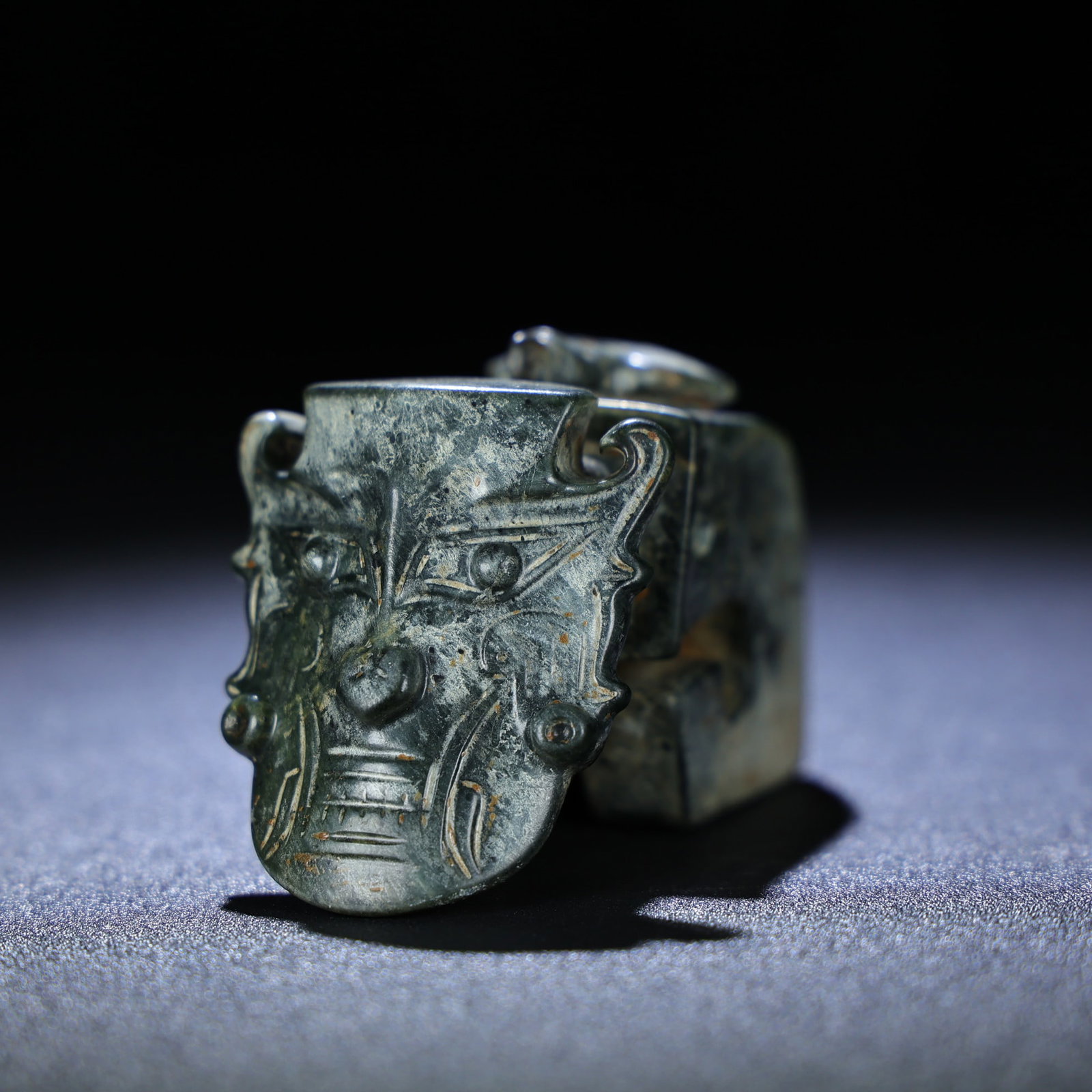 A Chinese Carved Jade Figure of Buddha (1 of 9)
