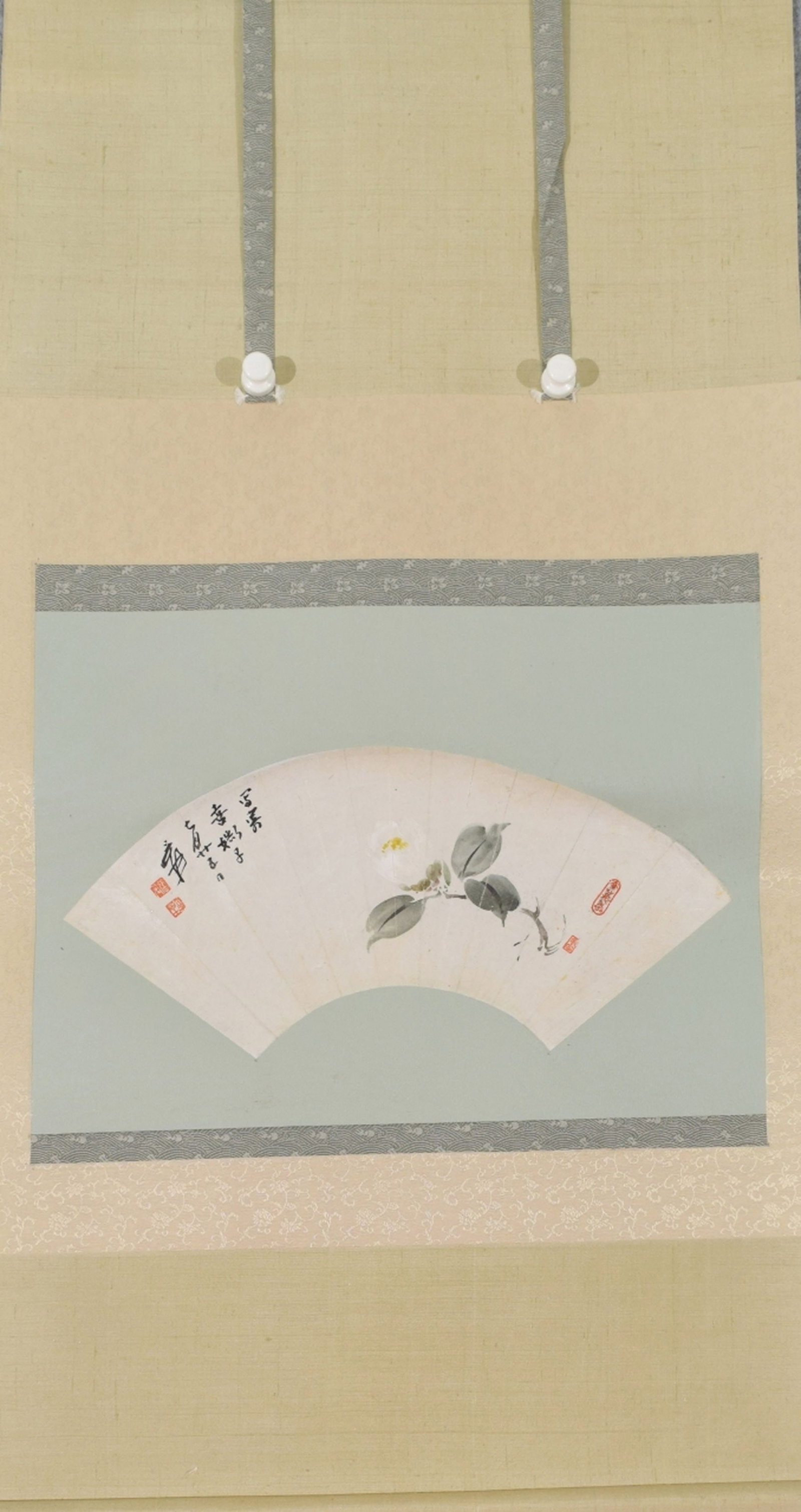 A Chinese Scroll Painting: A Chinese Scroll Painting. Lg. 47cm, Wd. 17cm