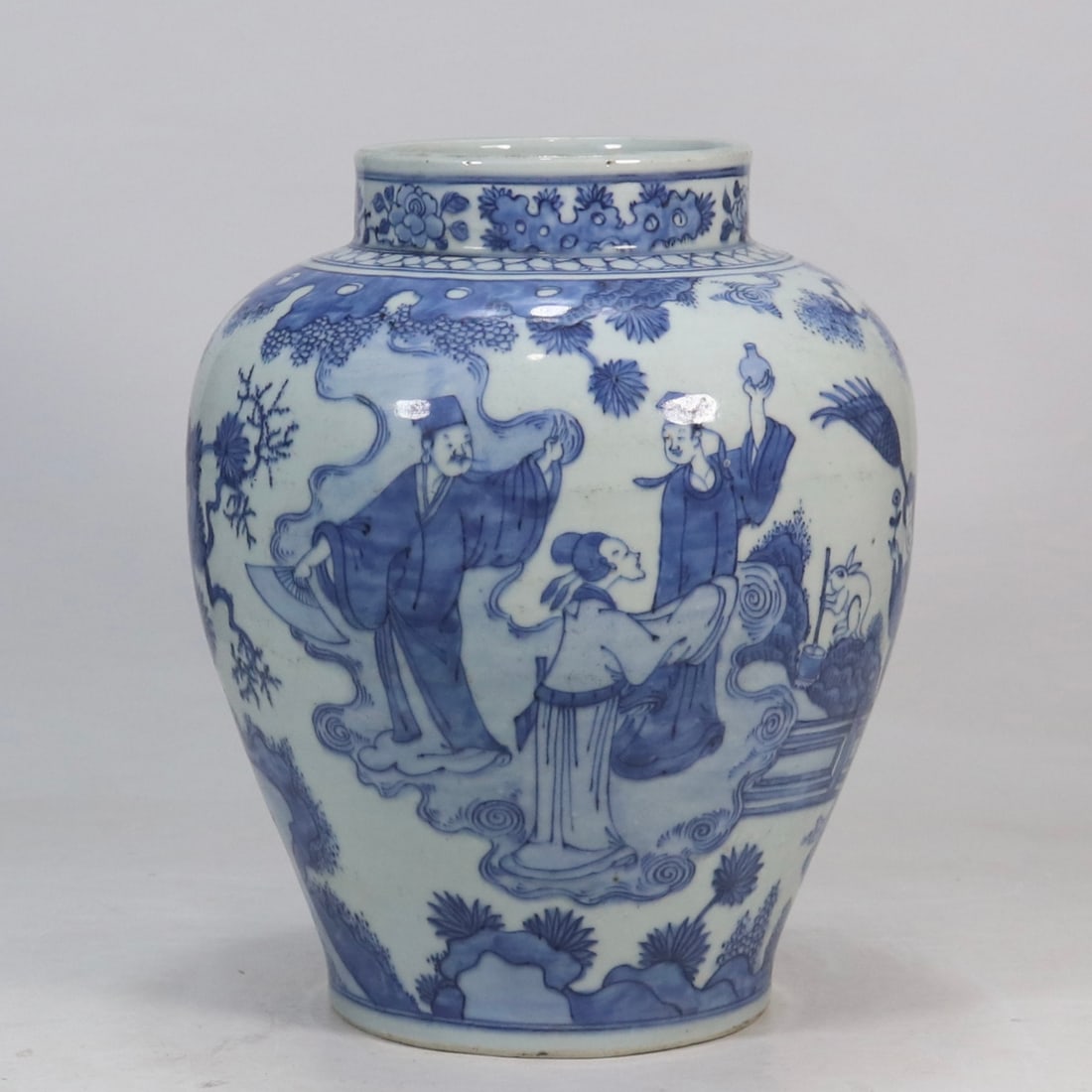 A Chinese Blue and White Porcelain Jar (1 of 9)