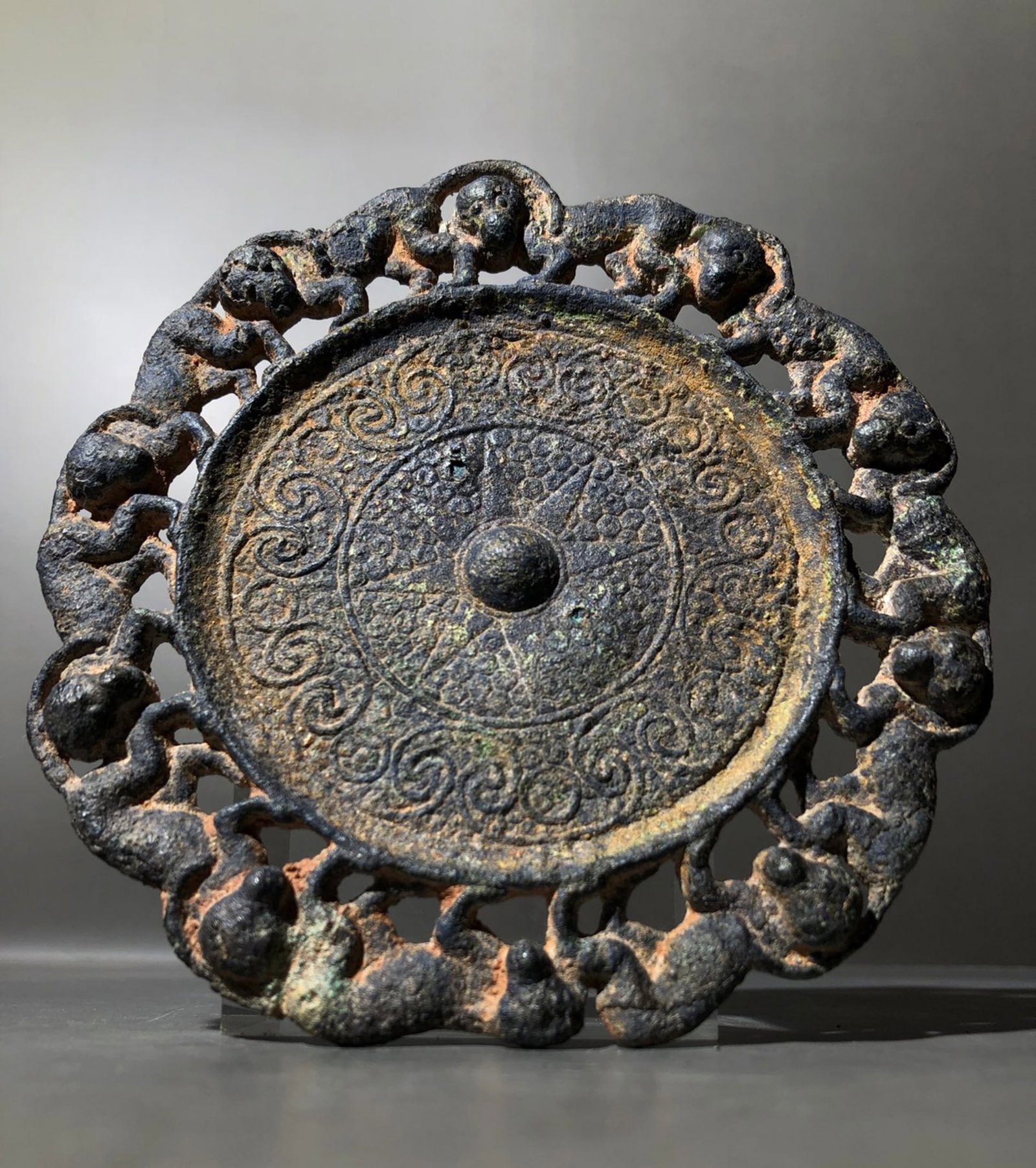 A Chinese Bronze Mirror (1 of 9)